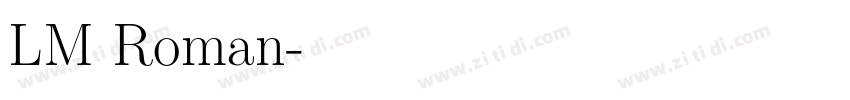 LM Roman字体转换